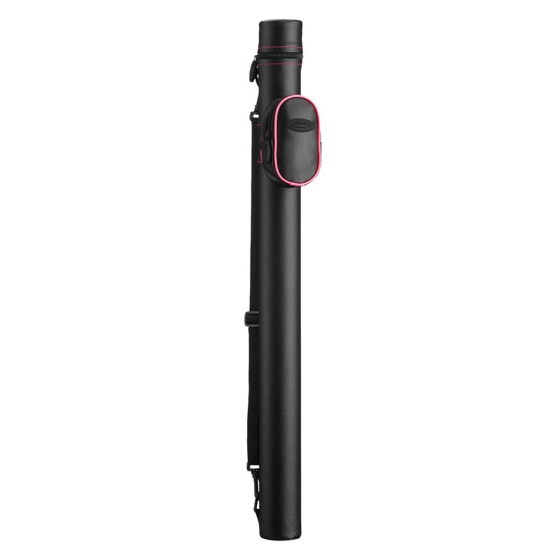 Casemaster Q-Vault Supreme Billiard/Pool Cue Hard Case, Holds 1 Complete 2-Piece Cue (1 Butt/1 Shaft), Black with Pink Trim - Image 3